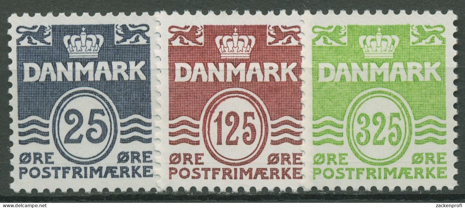Dänemark 1990 Freimarken Wellenlinien 963/65 Postfrisch - Unused Stamps