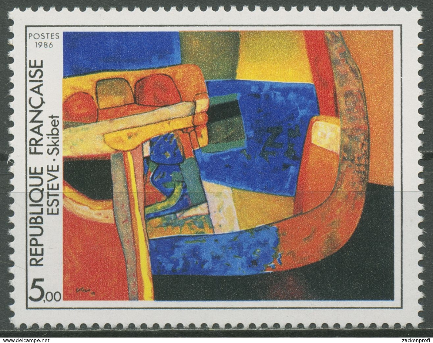 Frankreich 1986 Zeitgenössische Kunst Gemälde Maurice Estéve 2544 Postfrisch - Ongebruikt