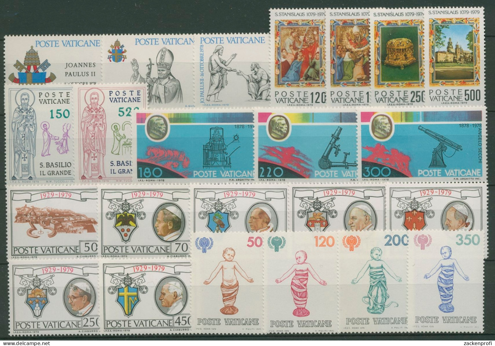 Vatikan 1979 Jahrgang Komplett (736/58), Postfrisch (SG18446) - Annate Complete