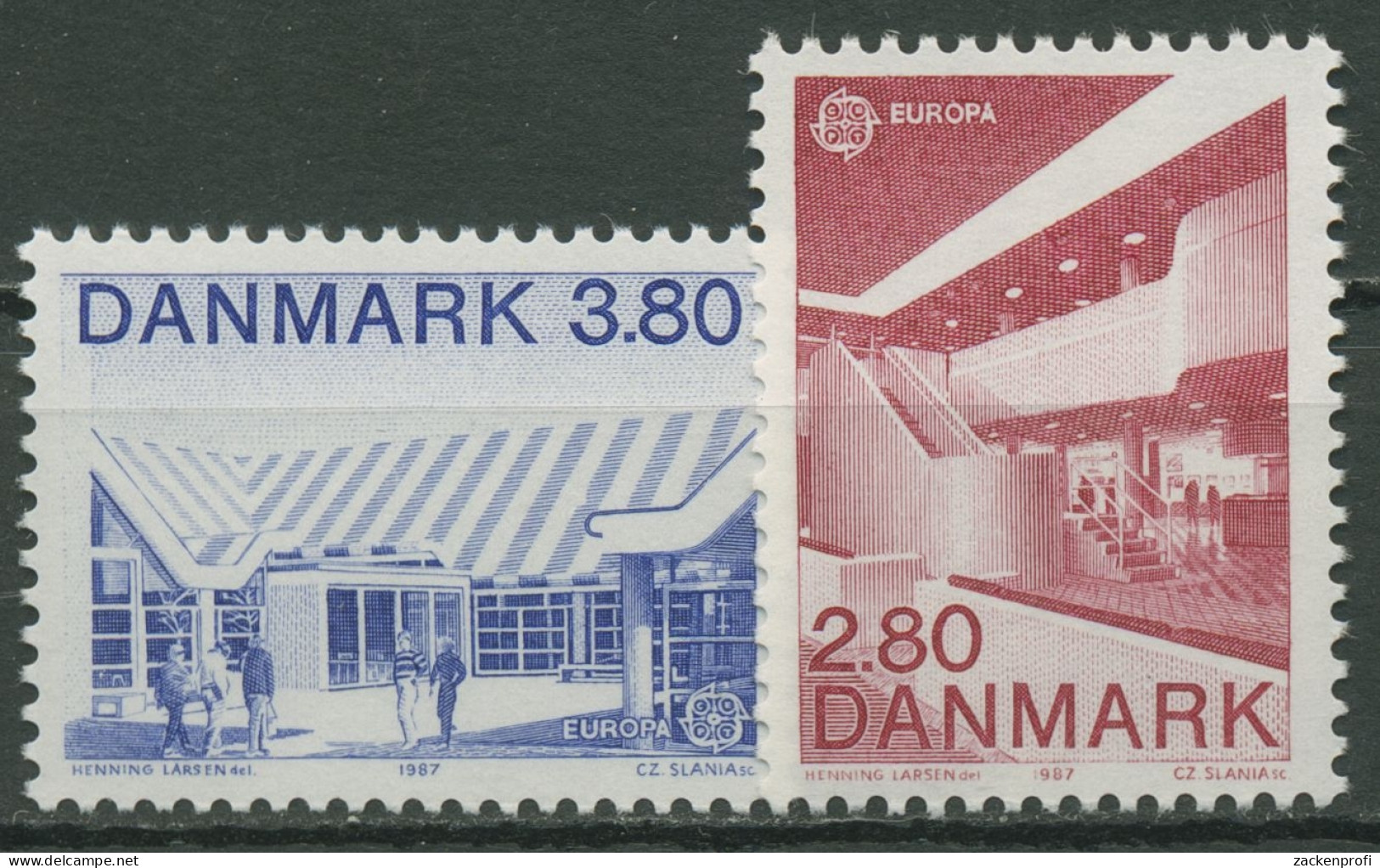 Dänemark 1987 Europa CEPT Architektur Bauwerke 895/96 Postfrisch - Ongebruikt