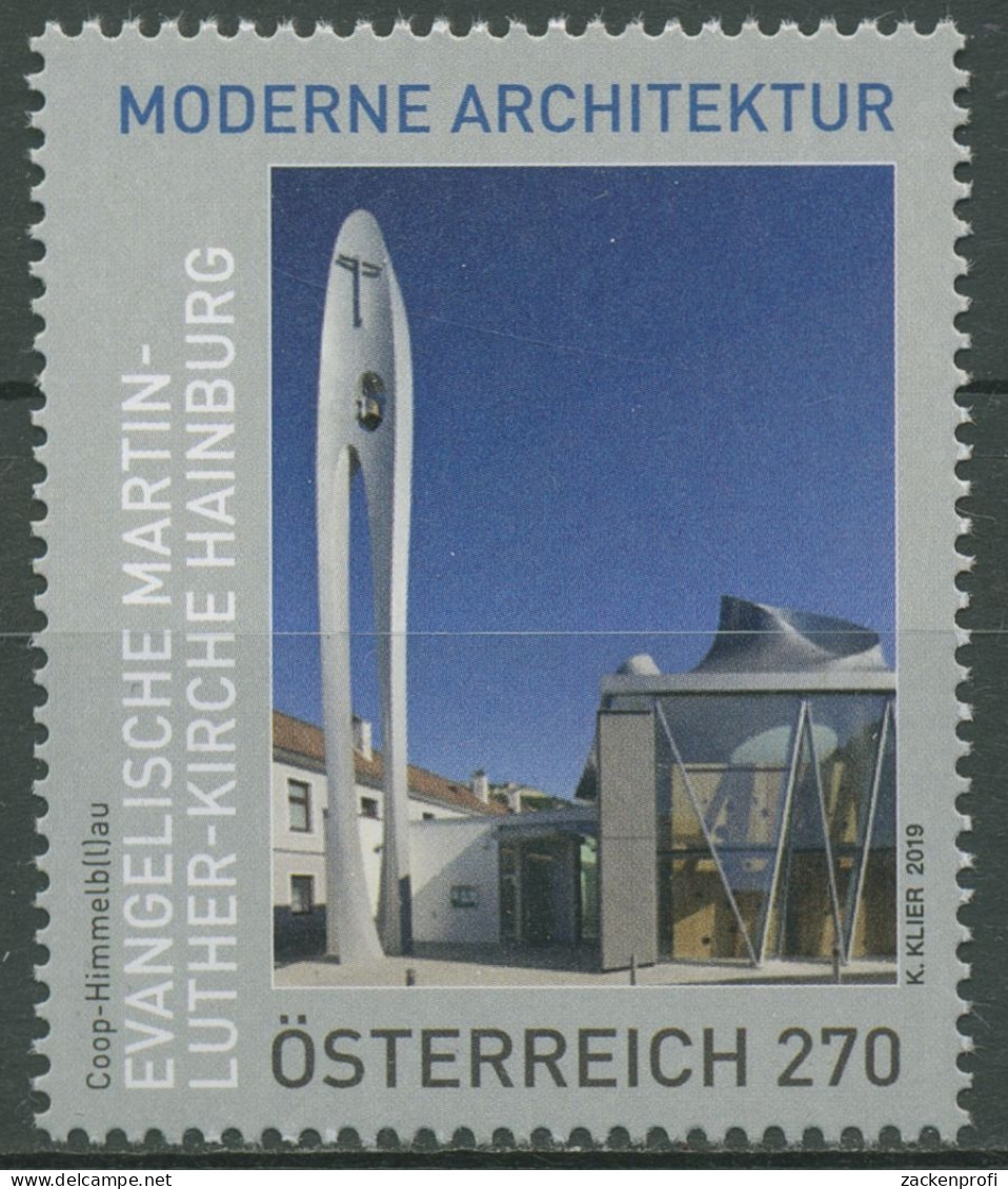 Österreich 2019 Architektur Martin-Luther-Kirche Hainburg 3465 Postfrisch - Ungebraucht