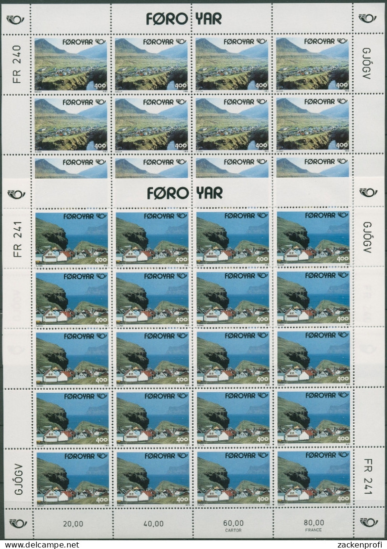 Färöer 1993 NORDEN: Touristische Attraktionen 246/47 Bogen Postfrisch (SG96583) - Faroe Islands