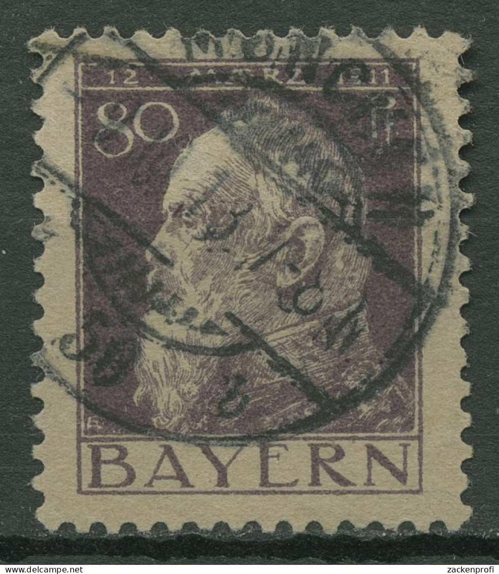 Bayern 1911 Prinzregent Luitpold Type II, 85 II Gestempelt - Usati