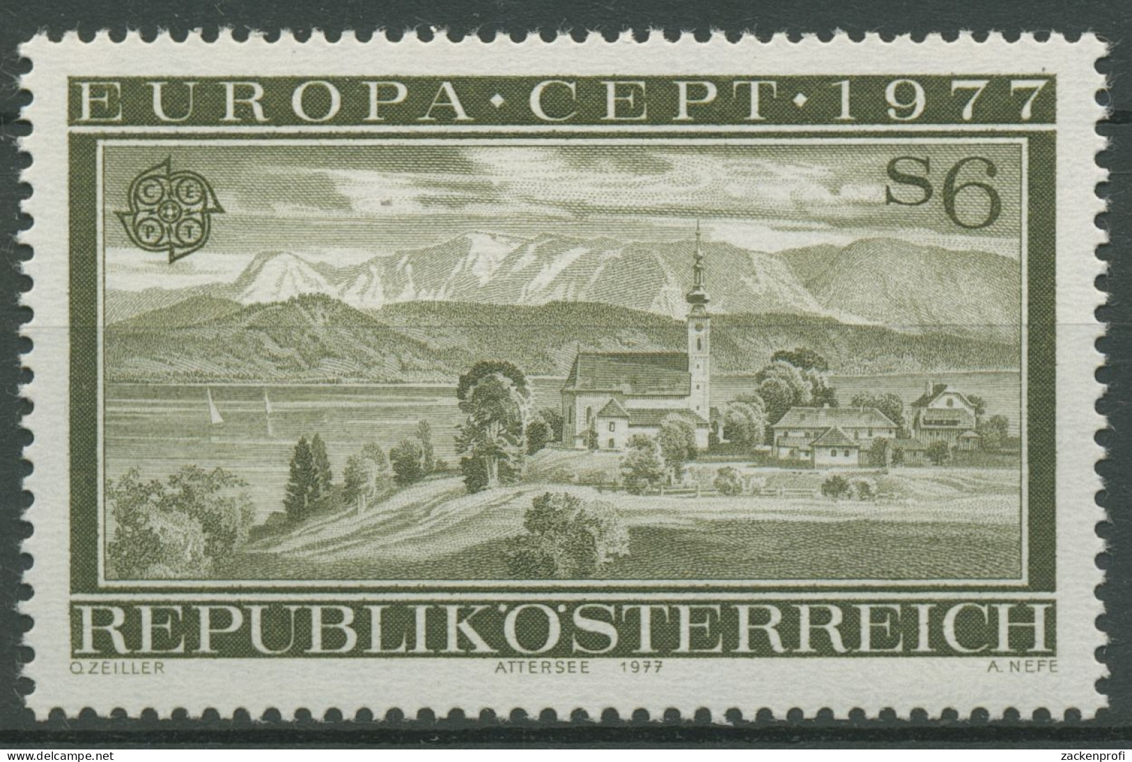 Österreich 1977 Europa CEPT Landschaften Attersee 1553 Postfrisch - Unused Stamps