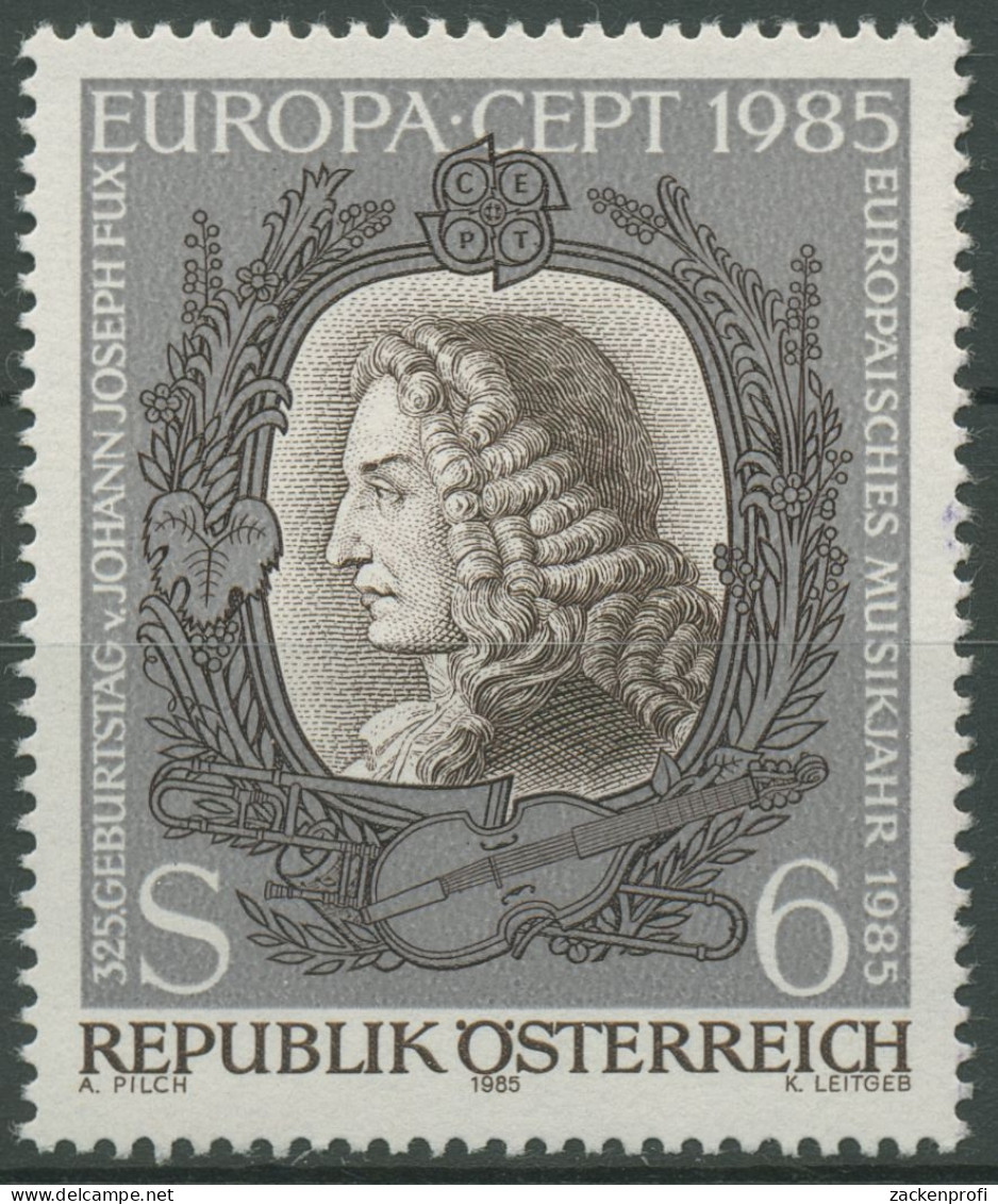 Österreich 1985 Europa CEPT Jahr Der Musik Komponist J. J. Fux 1811 Postfrisch - Neufs