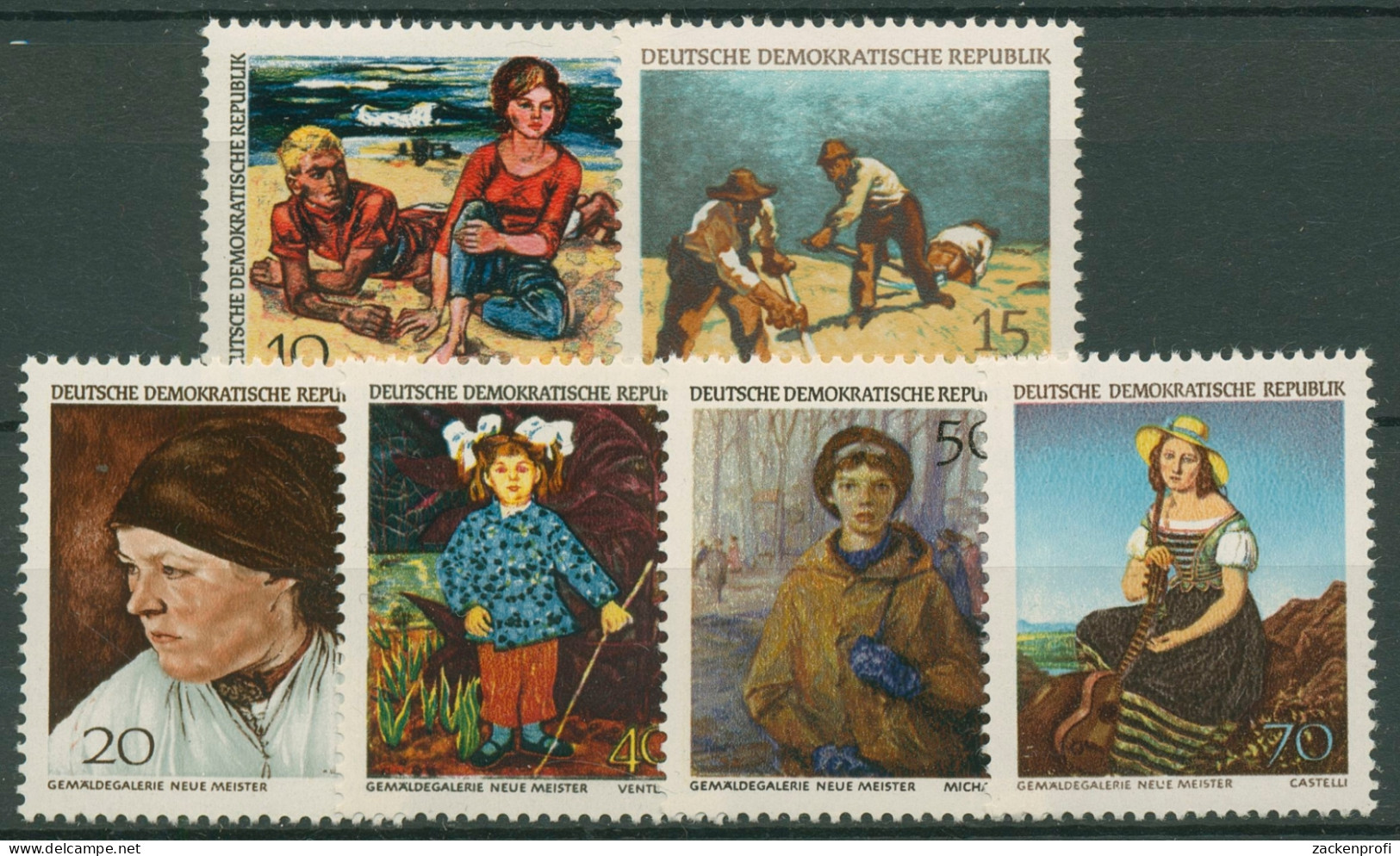 DDR 1968 Kunst Gemälde 1393/98 Postfrisch - Unused Stamps