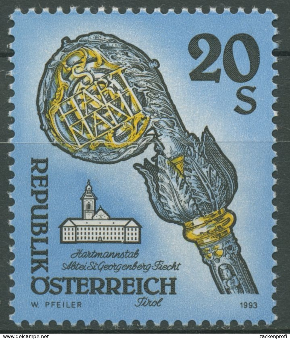 Österreich 1993 Abtei St.Georgenberg Hartmannstab 2109 Postfrisch - Ongebruikt