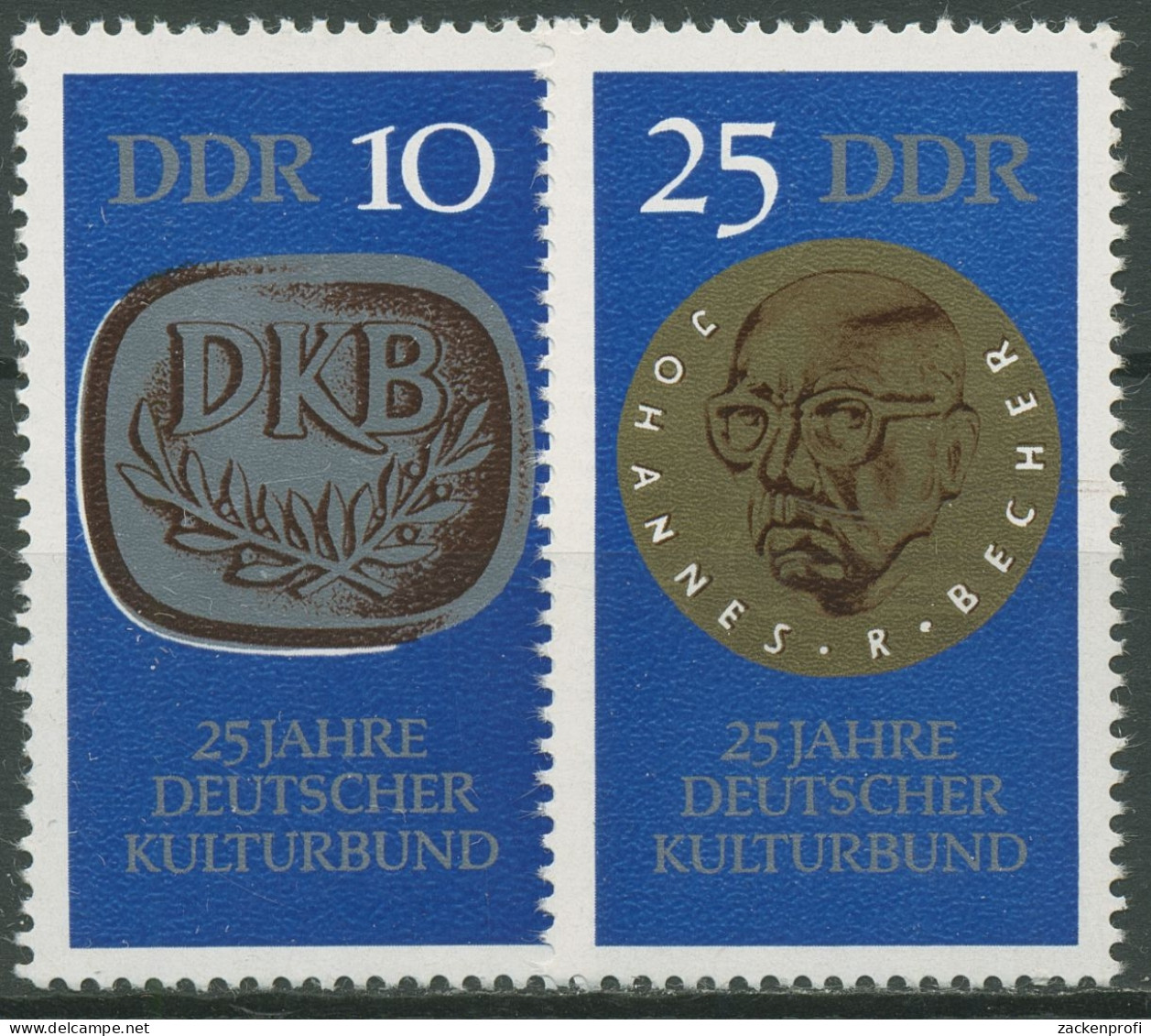 DDR 1970 Deutscher Kulturbund 1592/93 Postfrisch - Nuevos