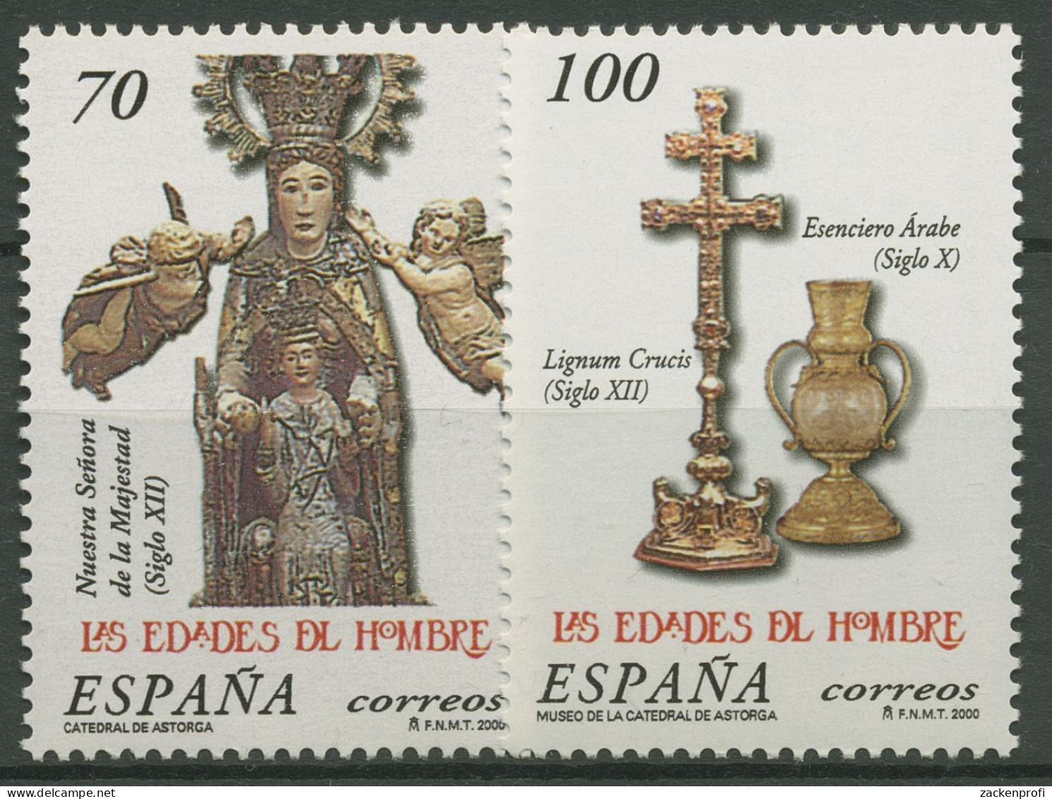Spanien 2000 Ausstellung Zeitalter Des Menschen Statue 3533/34 Postfrisch - Ongebruikt
