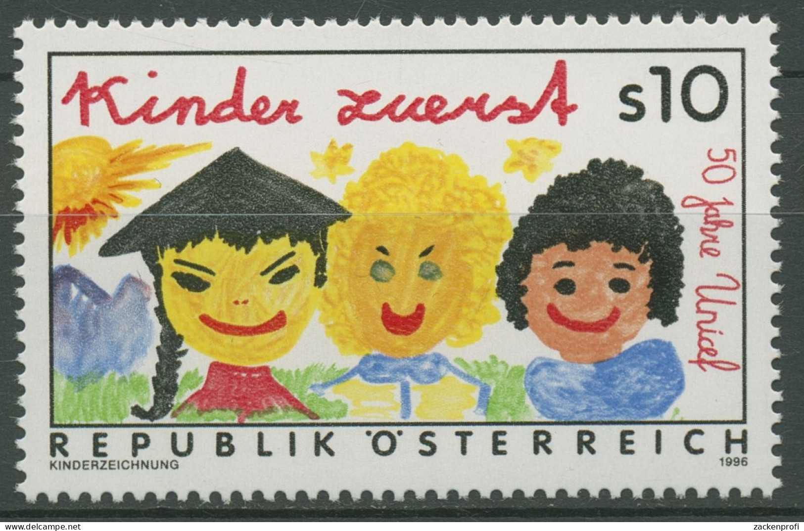 Österreich 1996 Kinderhilfswerk UNICEF 2205 Postfrisch - Unused Stamps