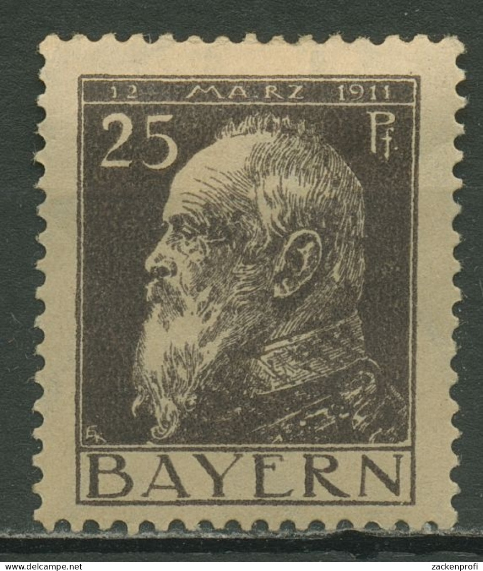 Bayern 1911 Prinzregent Luitpold Type I, 80 I Mit Falz - Neufs