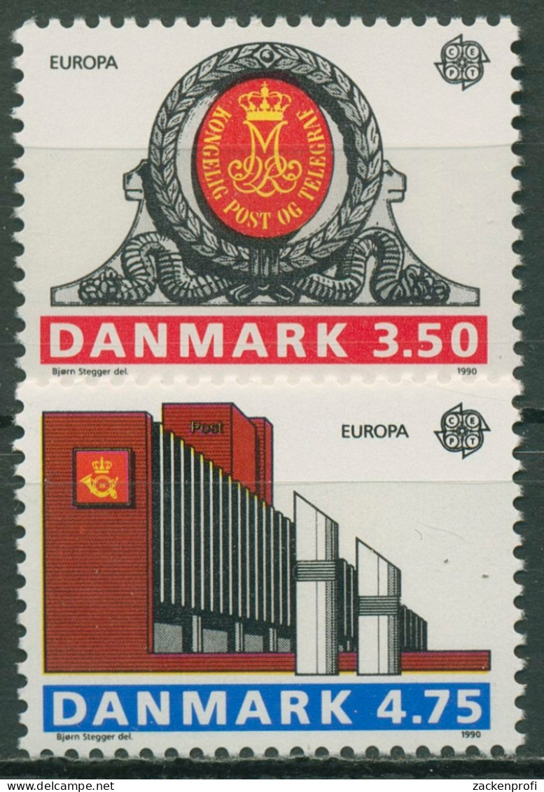 Dänemark 1990 Europa CEPT Postämter Postamt Odense 974/75 Postfrisch - Ungebraucht