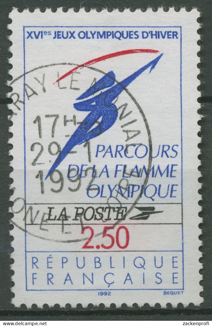 Frankreich 1991 Olympia Winterspiele'92 Albertville Fackellauf 2866 Gestempelt - Ungebraucht
