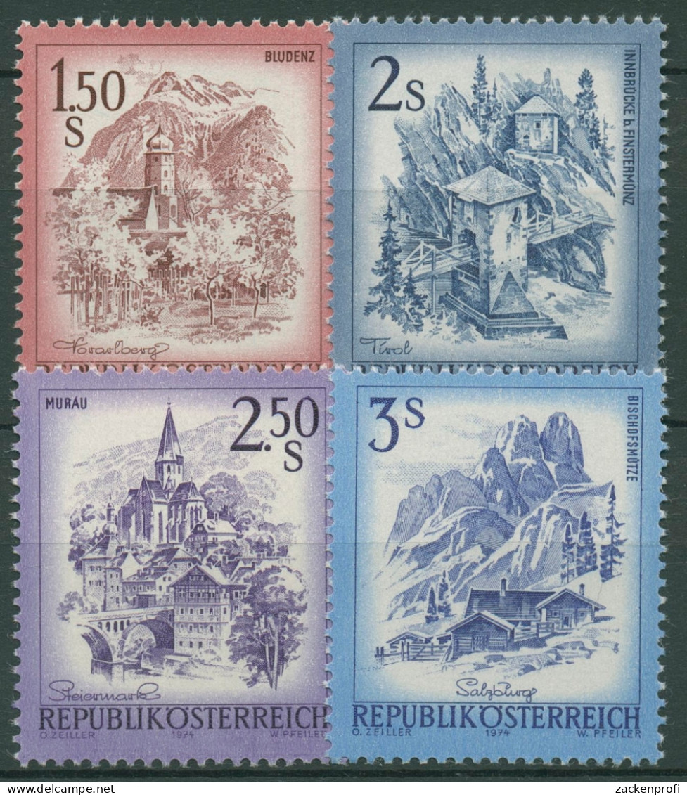 Österreich 1974 Sehenswürdigkeiten 1439/42 Postfrisch - Nuovi