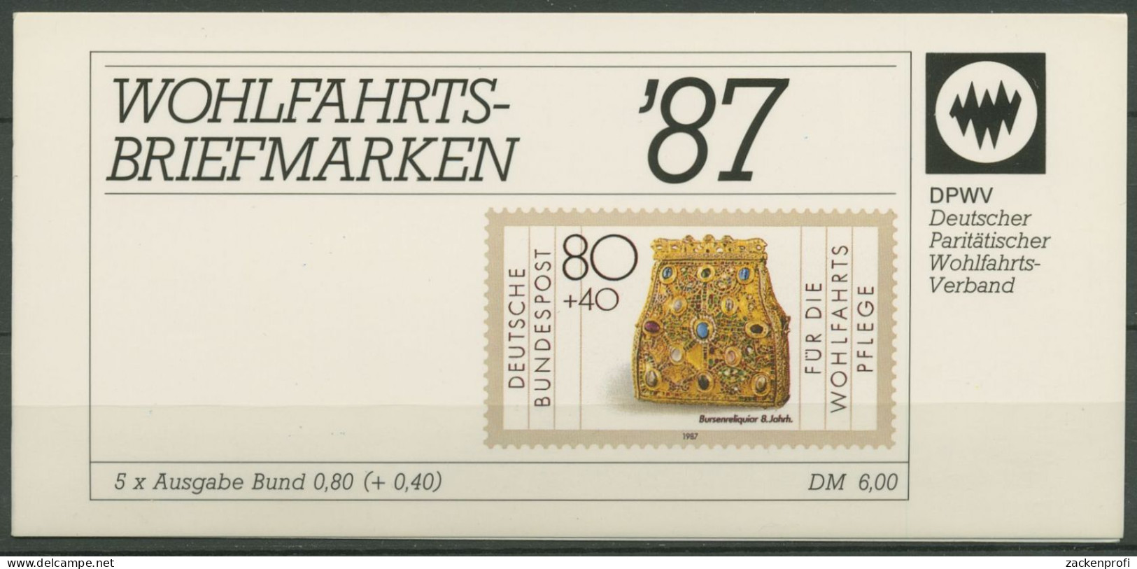 Bund Der Paritätische DPW 1987 Markenheftchen (1336) MH 3 Postfrisch (C60117) - Other & Unclassified