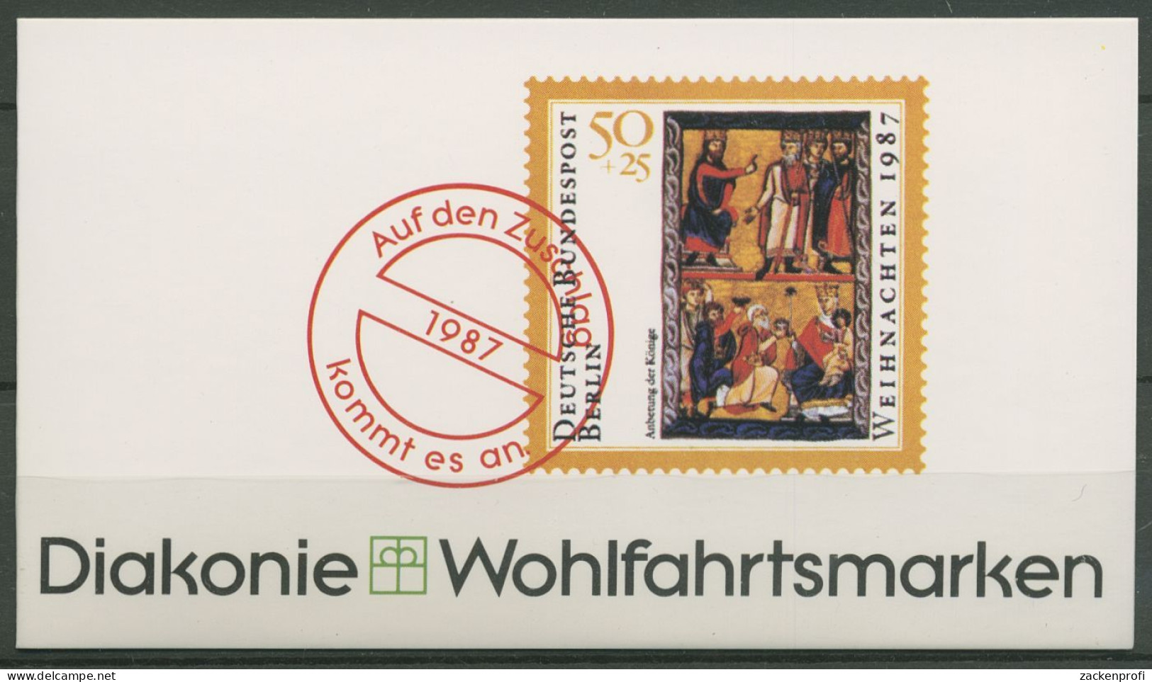 Berlin Diakonie 1987 Weihnachten Markenheftchen (797) MH W 4 Postfrisch (C60280) - Markenheftchen