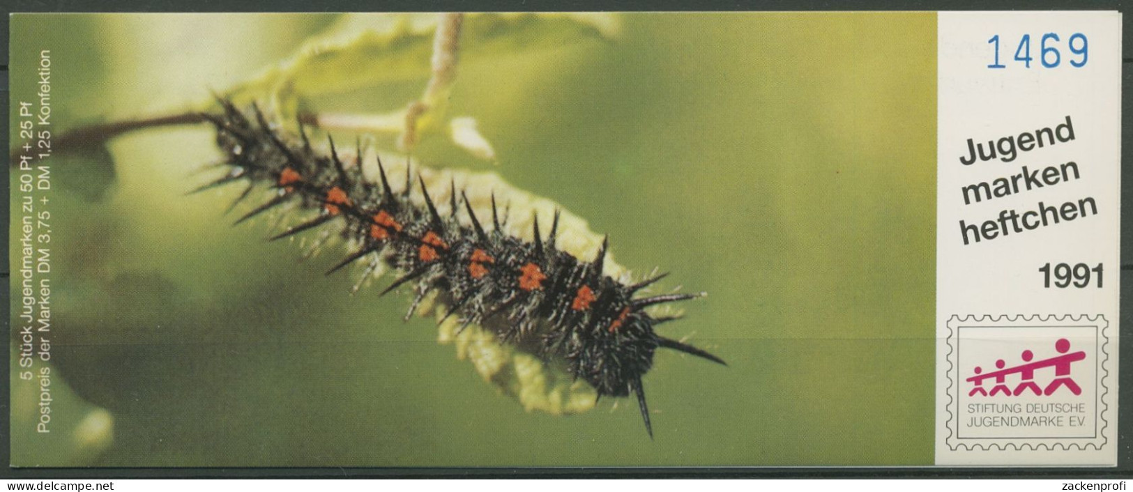 Bund Jugendmarke 1991 Schmetterling, 1513 Markenheftchen MH 6 Postfrisch(C60154) - Sonstige & Ohne Zuordnung