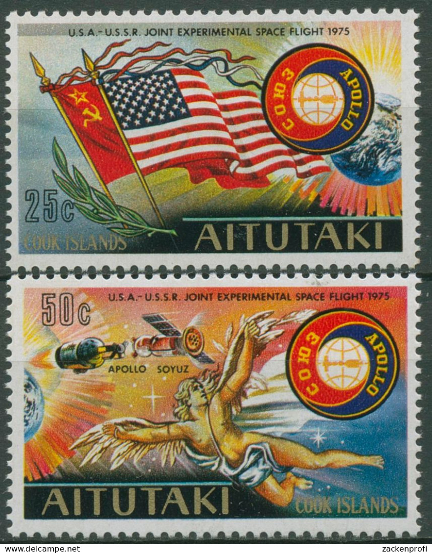 Aitutaki 1975 Raumfahrtunternehmen Apollo-Sojus 139/40 Postfrisch - Aitutaki
