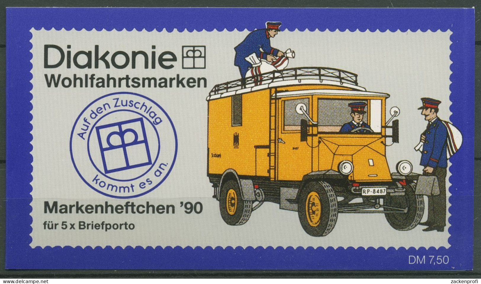 Berlin Diakonie 1990 Postboten Markenheftchen (878) MH 6 Postfrisch (C60274) - Postzegelboekjes