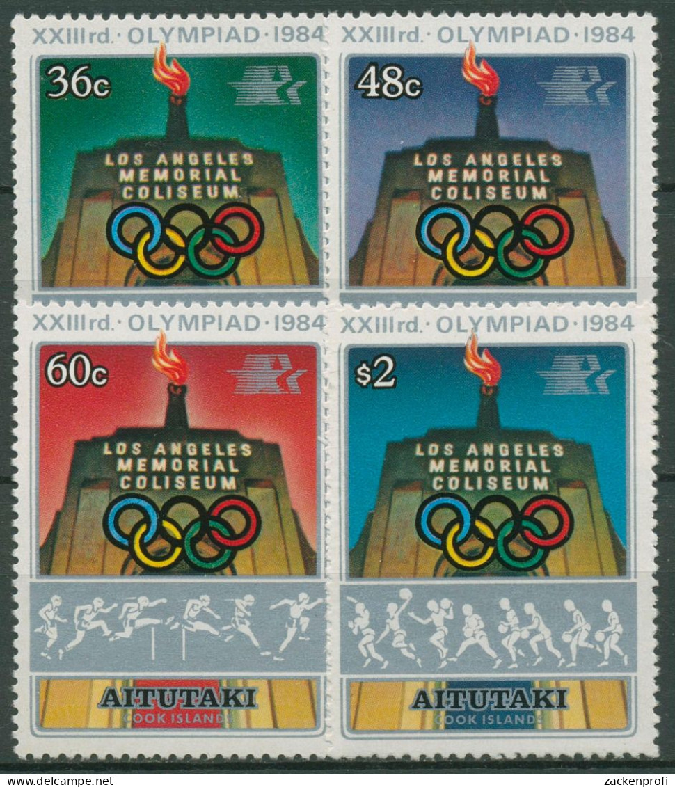 Aitutaki 1984 Olympische Sommerspiele Los Angeles 525/28 Postfrisch - Aitutaki
