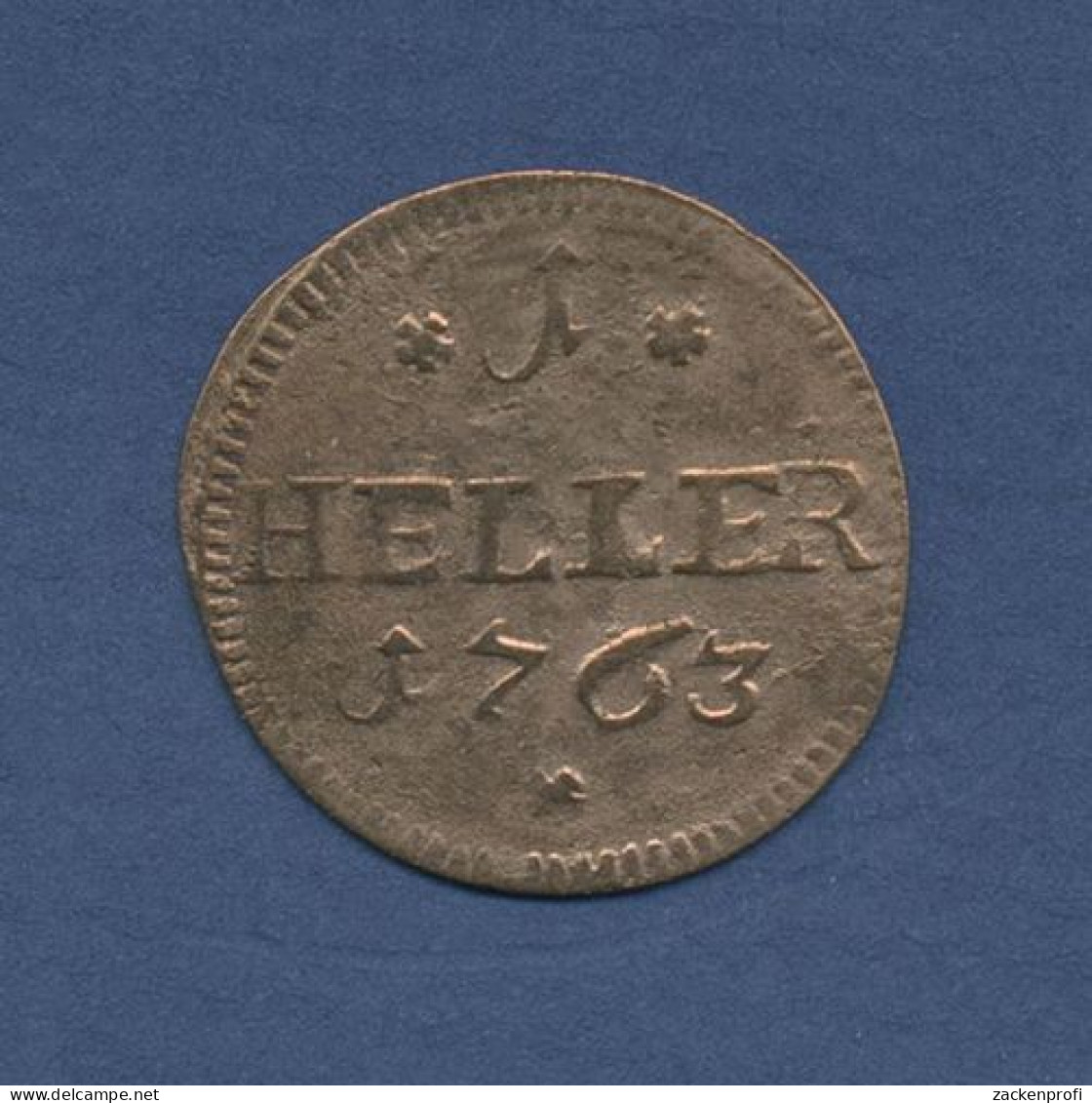 Sachsen-Hildburghausen 1 Heller 1763, Ernst Friedr. III. Karl, Ss (m3990) - Monedas Pequeñas & Otras Subdivisiones