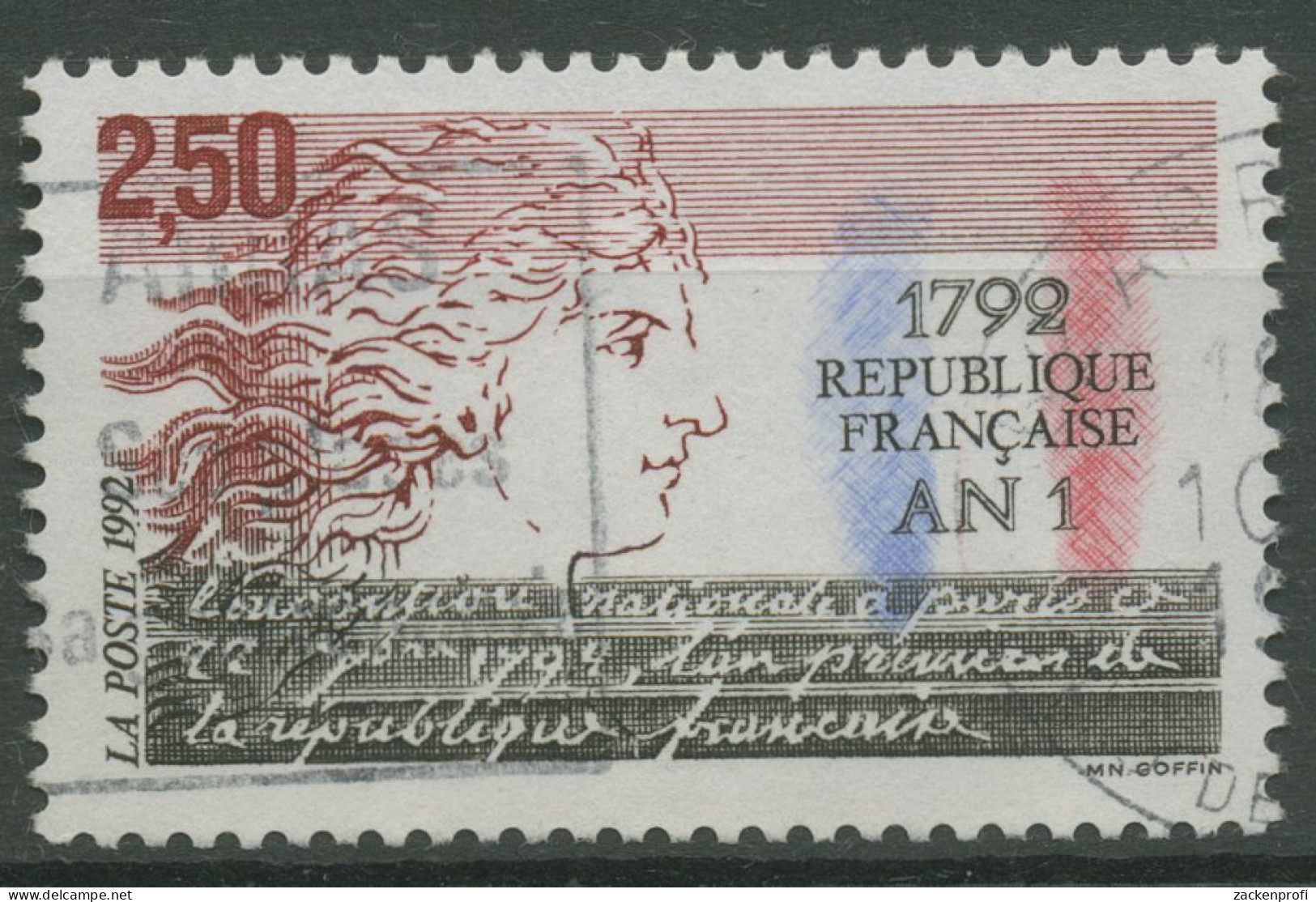 Frankreich 1992 Revolutionskalender Jahr 1 Der Republik 2915 Gestempelt - Used Stamps