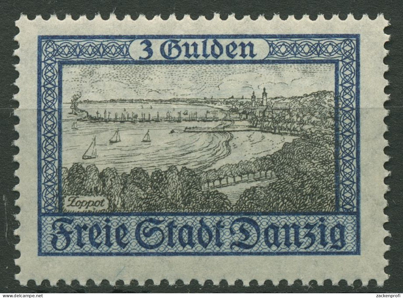 Danzig 1924 Freimarke Ansicht Zoppot 209 Postfrisch - Mint