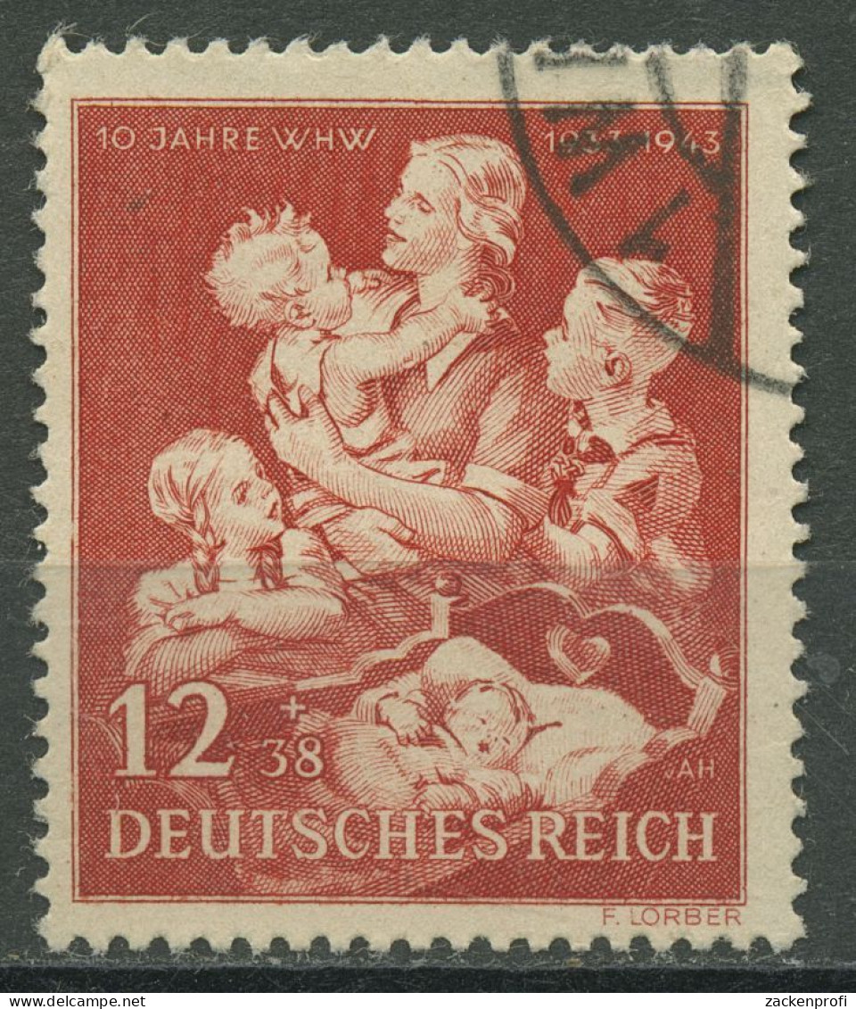 Deutsches Reich 1943 10 Jahre Winterhilfswerk WHW 859 Gestempelt - Used Stamps