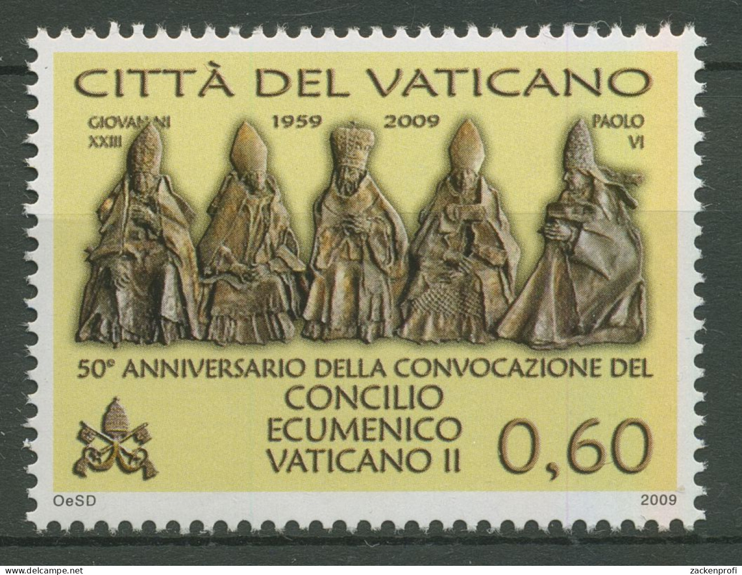 Vatikan 2009 Vatikanisches ökumenisches Konzil Bronzeplastiken 1658 Postfrisch - Unused Stamps