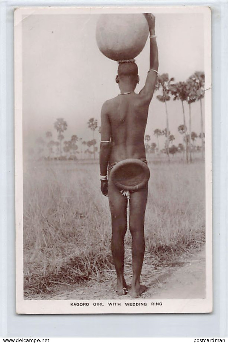 Nigeria - ETHNIC NUDE - Kagoro Girl With Wedding Ring - REAL PHOTO See Scans For Condition - Publ. S.I.M. Bookshops  - Nigeria