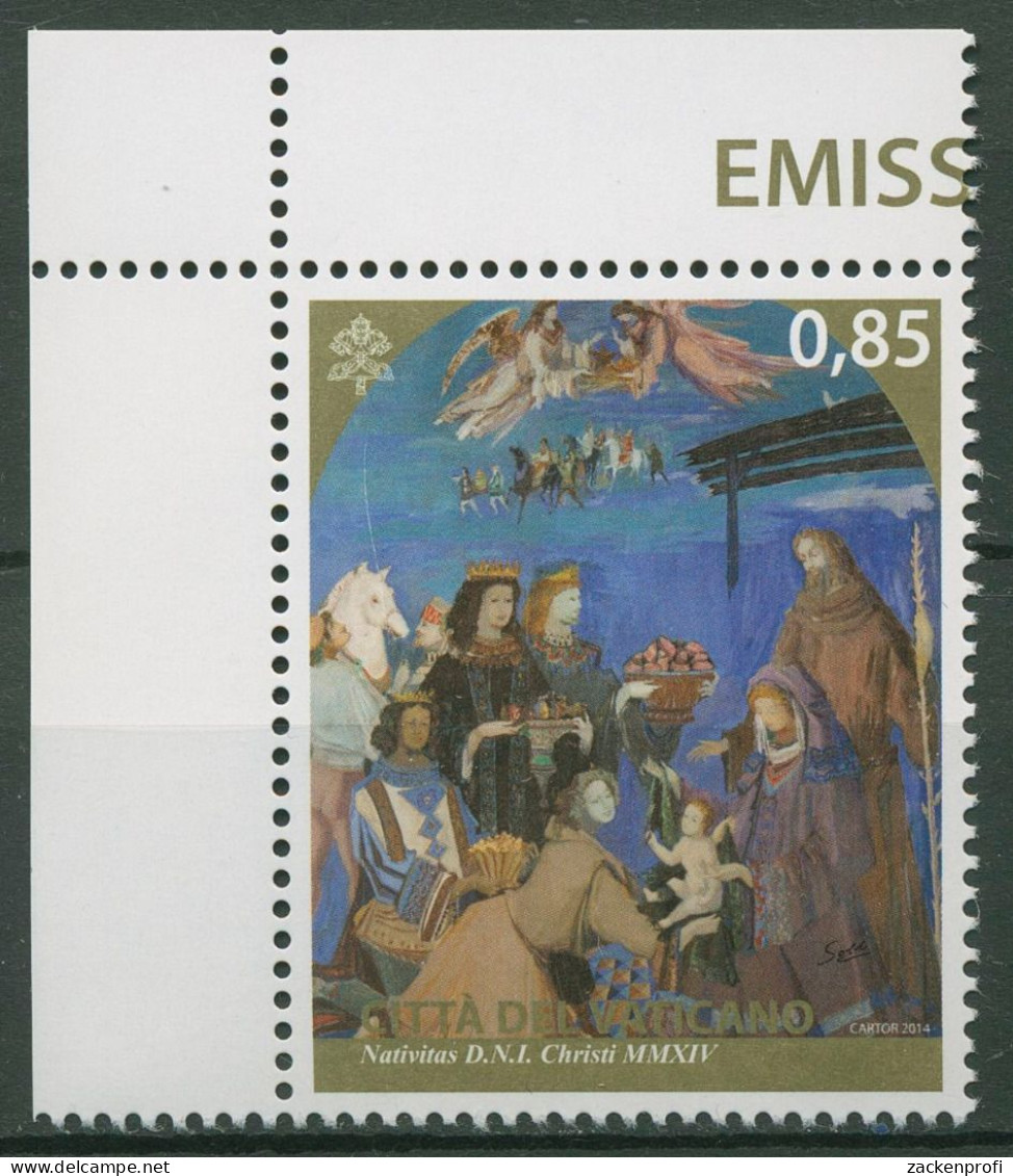 Vatikan 2014 Weihnachten Gemälde 1826 Postfrisch - Nuovi