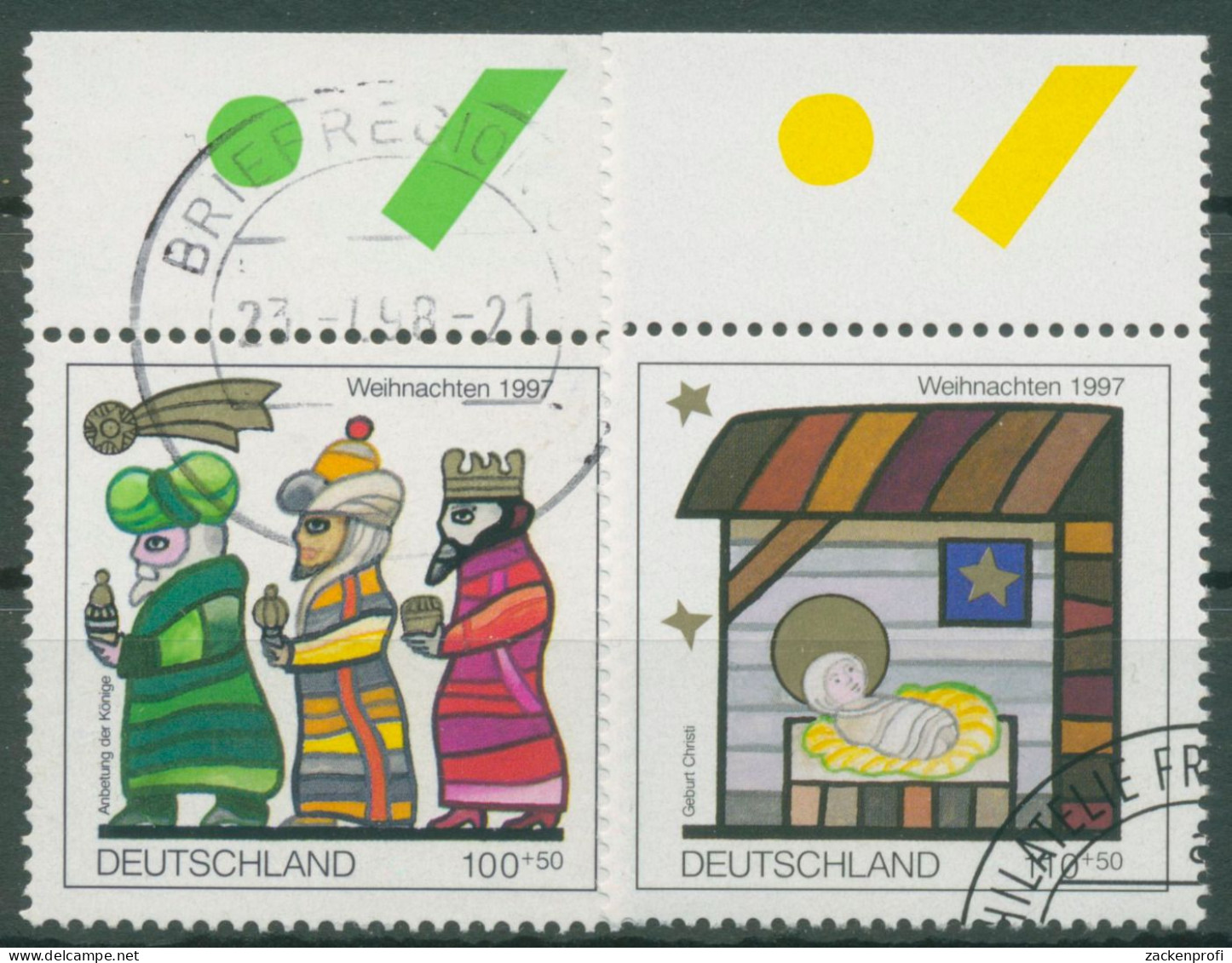 Bund 1997 Weihnachten Zeichnungen 1959/60 Gestempelt - Used Stamps