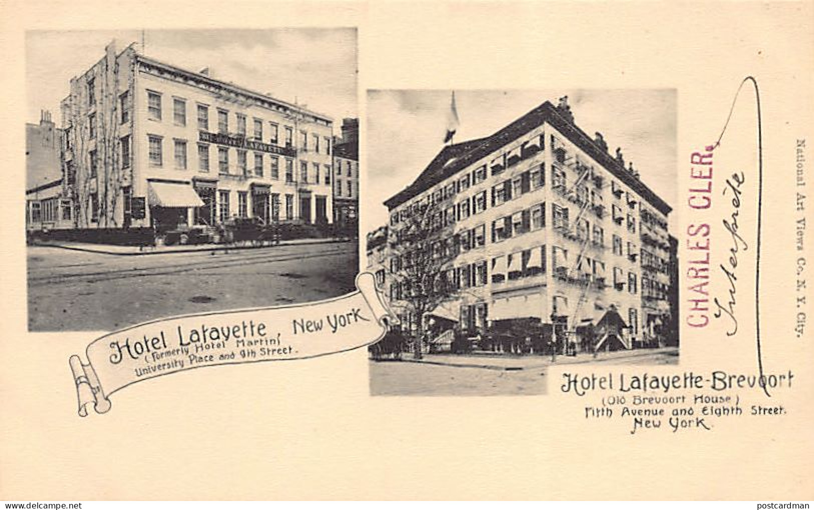 NEW YORK CITY - Hotel Lafayette, University Place And 9th St. - Hotel Lafayette-Brevoort, Fifth Av. And Eighth St. - Pub - Altri & Non Classificati
