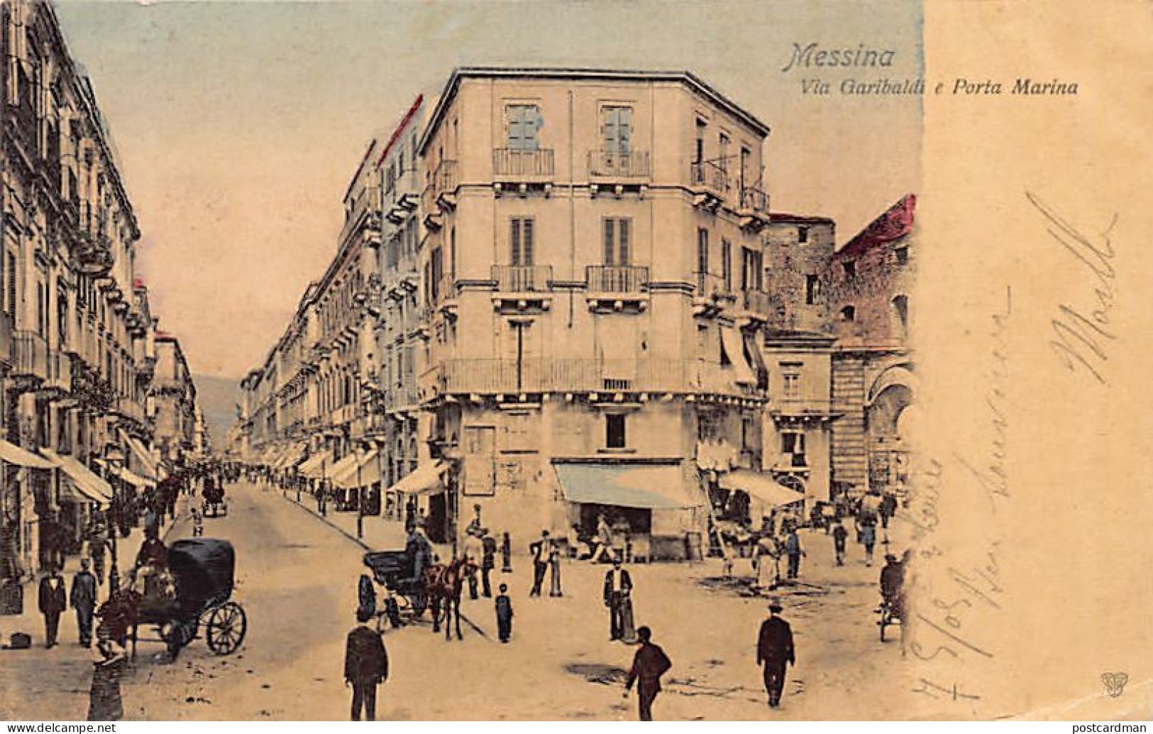 MESSINA - Via Garibaldi E Porta Marina - Messina