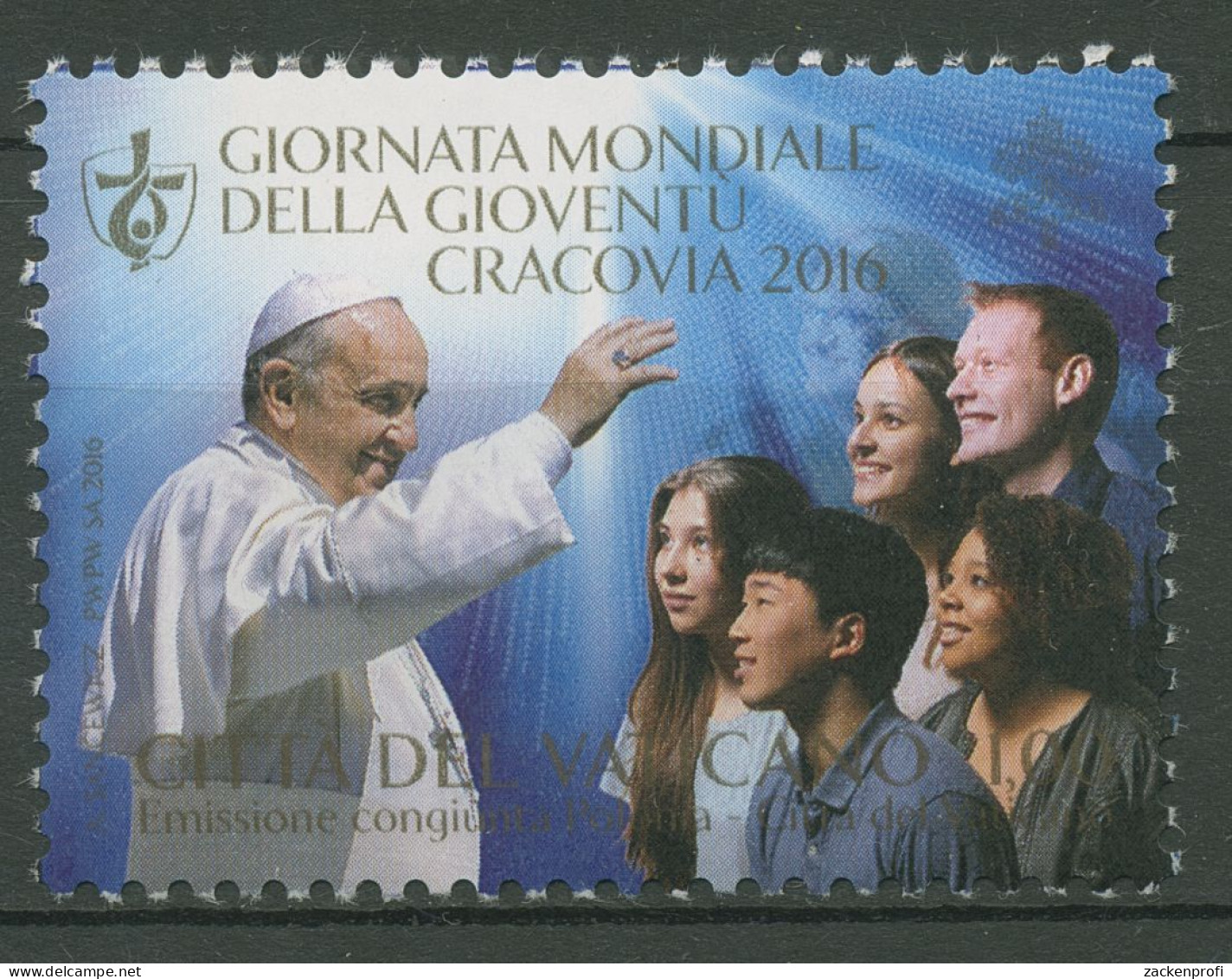 Vatikan 2016 Weltjugendtag Krakau 1869 Postfrisch - Ungebraucht