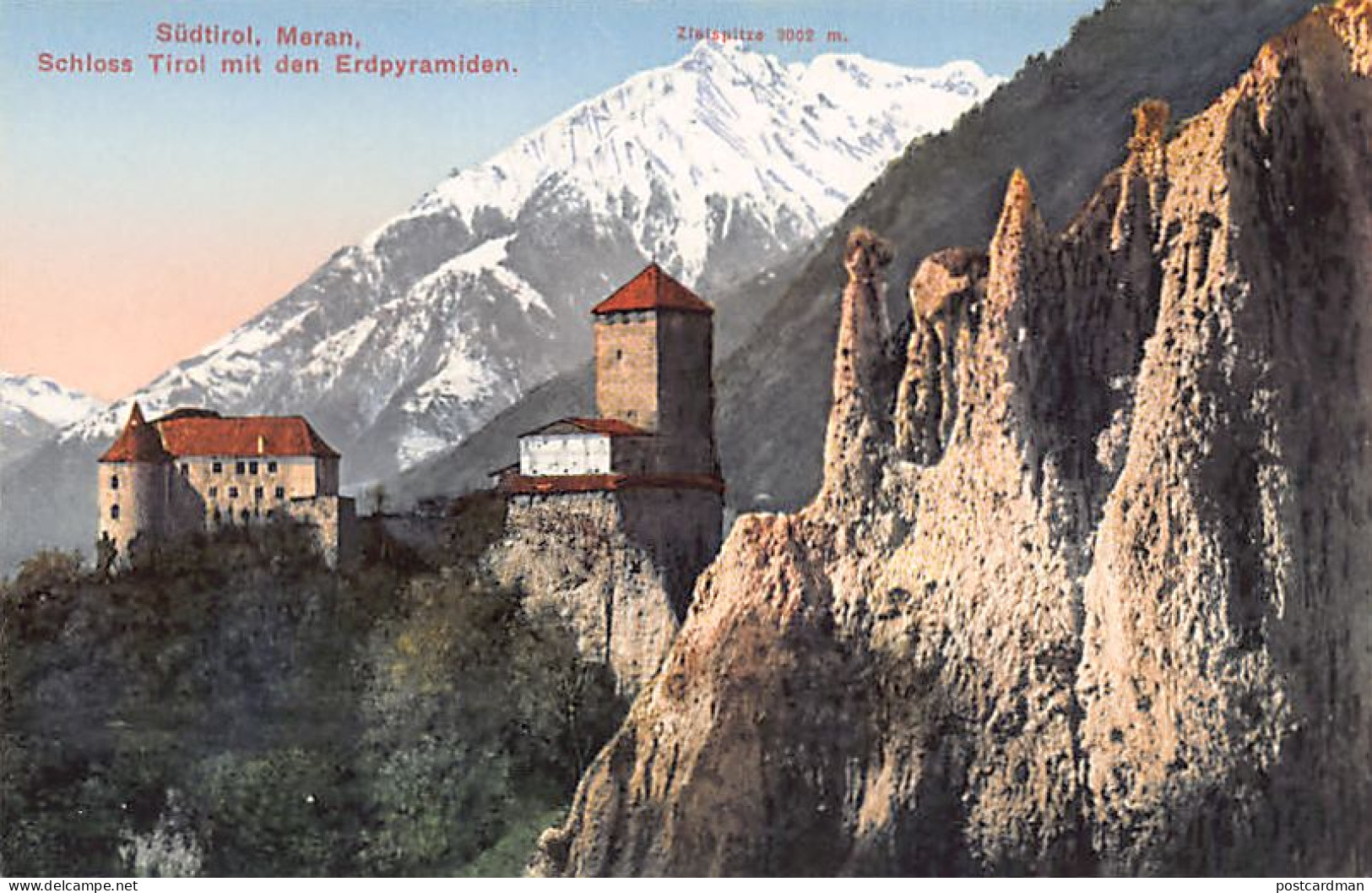 Italia - MERANO (BZ) Schloss Tirol Mit Den Erdpyramiden - Merano