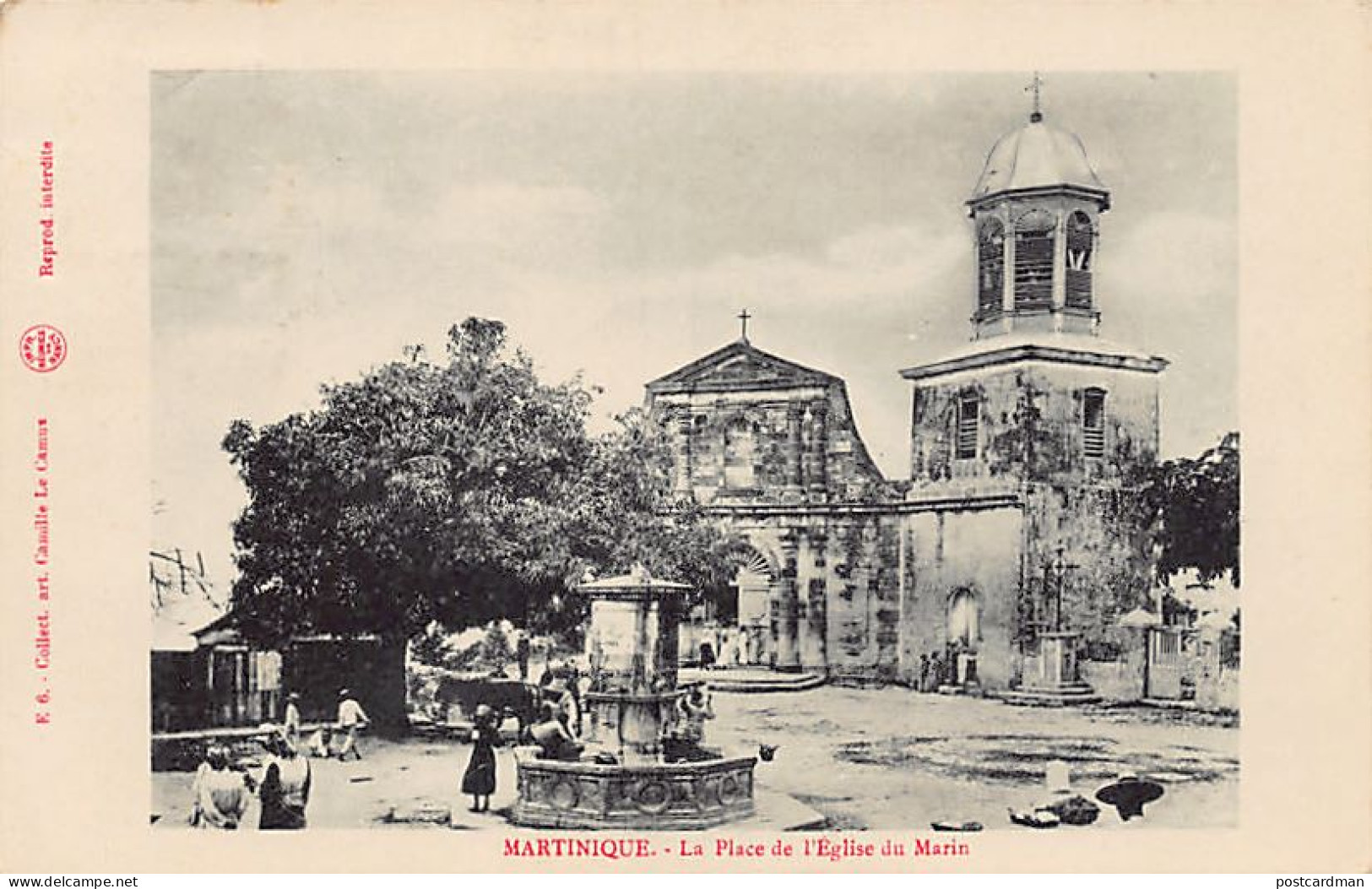 Martinique - La Place De L'église Du MARIN - Ed. Camille Le Camus E 6 - Le Marin