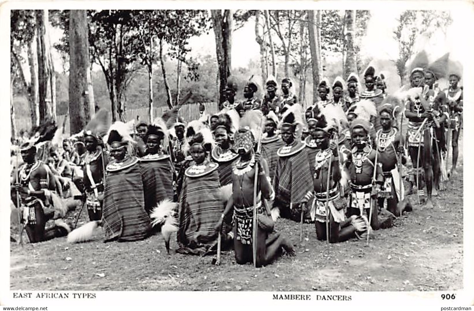 Kenya - East African Types - Mambere Dancers, Kneeling - Publ. S. Skulina - Pegas Studio - Africa In Pictures 906 - Kenia