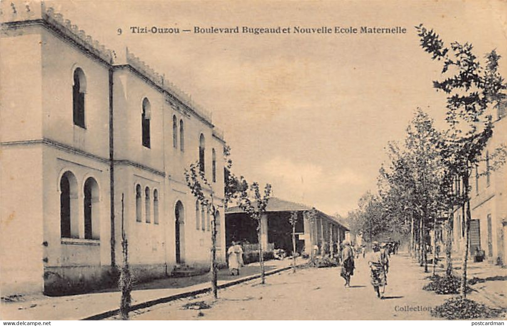 Algérie - Kabylie - TIZI OUZOU - Boulevard Bugeaud Et Nouvelle école Maternelle - Ed. Collection Idéale P.S. 9 - Tizi Ouzou