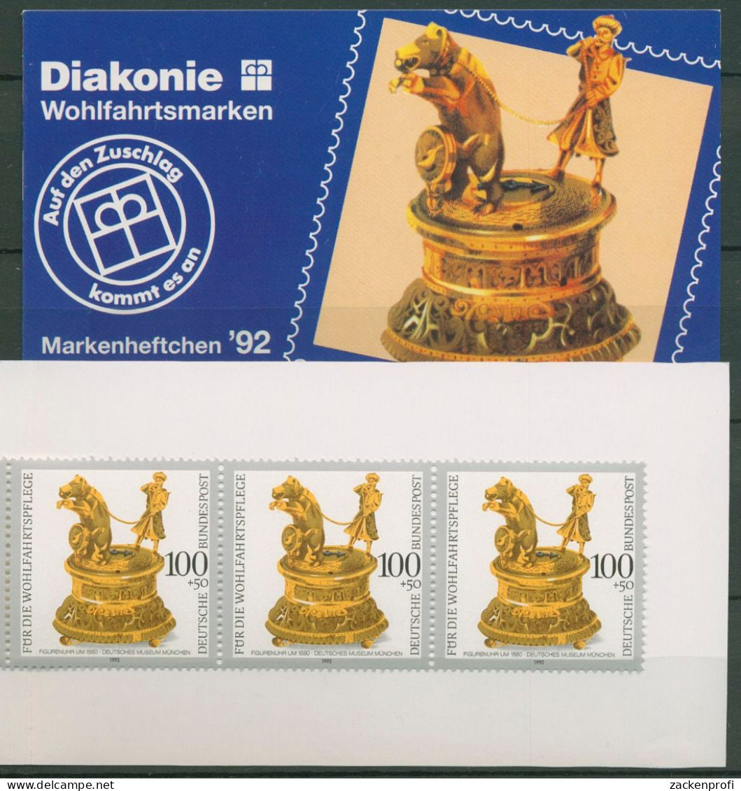 Bund Diakonie 1992 Uhren Markenheftchen (1634) MH 10 Postfrisch (C60066) - Andere & Zonder Classificatie