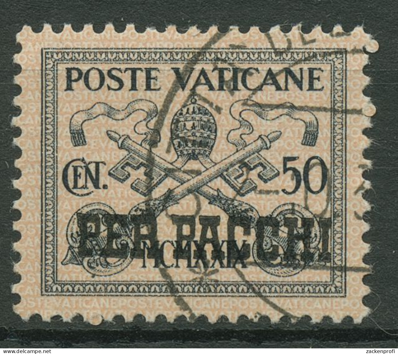 Vatikan 1931 Paketmarken Wappen PA 6 Gestempelt - Parcel Post