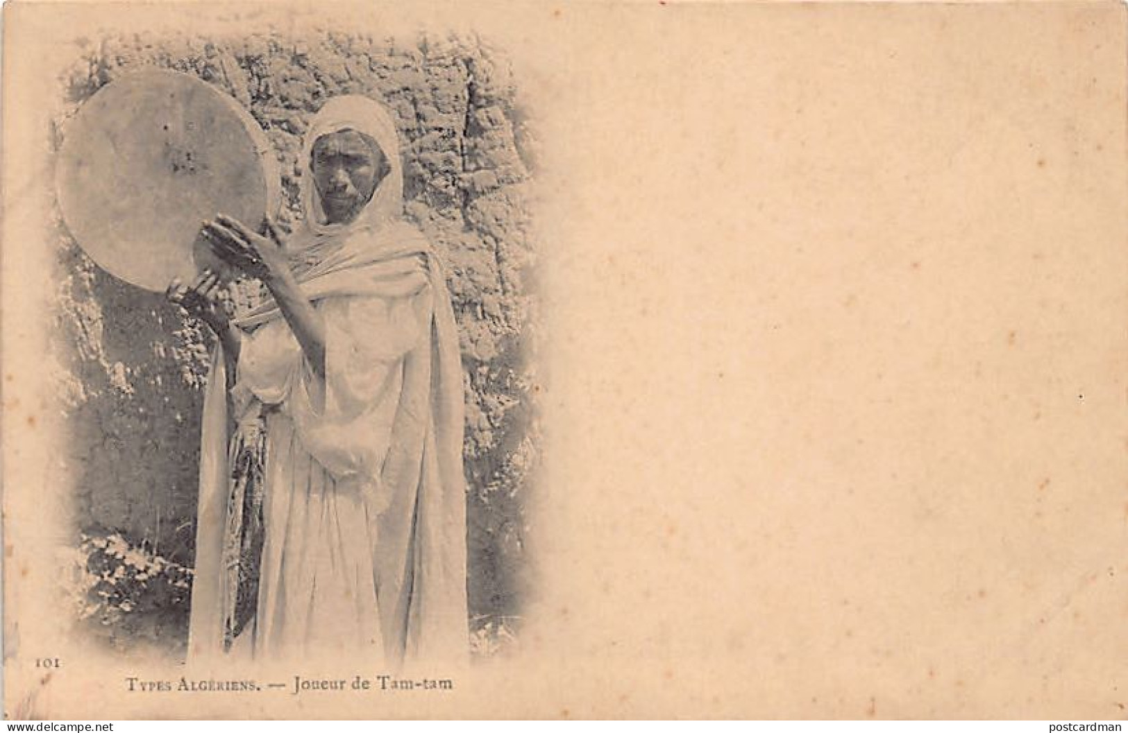 Algérie - Types Algériens - Joueur De Tam-Tam - Ed. ND Phot. Neurdein 101 - Uomini