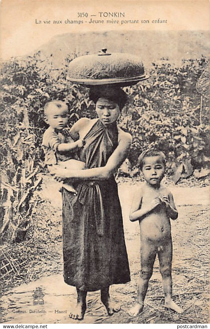 Viet-Nam - TONKIN - La Vie Aux Champs - Jeune Mère Portant Son Enfant - Ed. P. D - Vietnam
