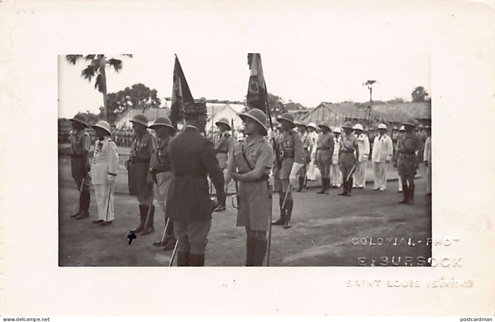 Senegal - SAINT LOUIS - Général J. Barrau, Remise De Décoration - CARTE PHOTO 4 Mai 1942. - Senegal