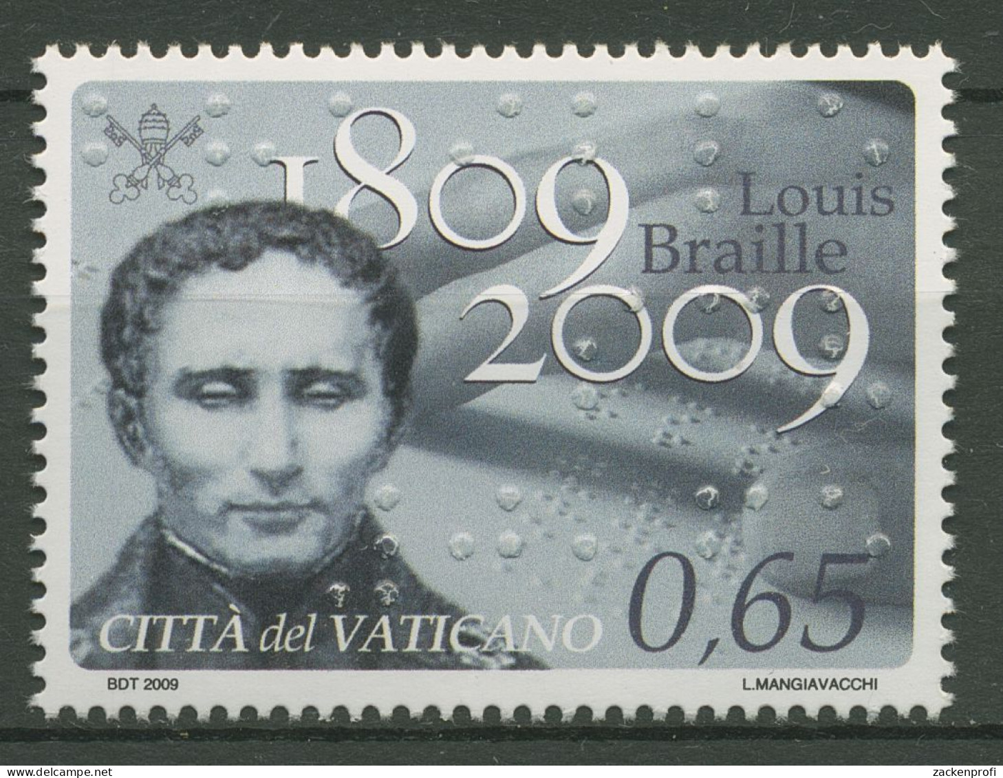 Vatikan 2009 Blindenschrift Louis Braille 1657 Postfrisch - Neufs