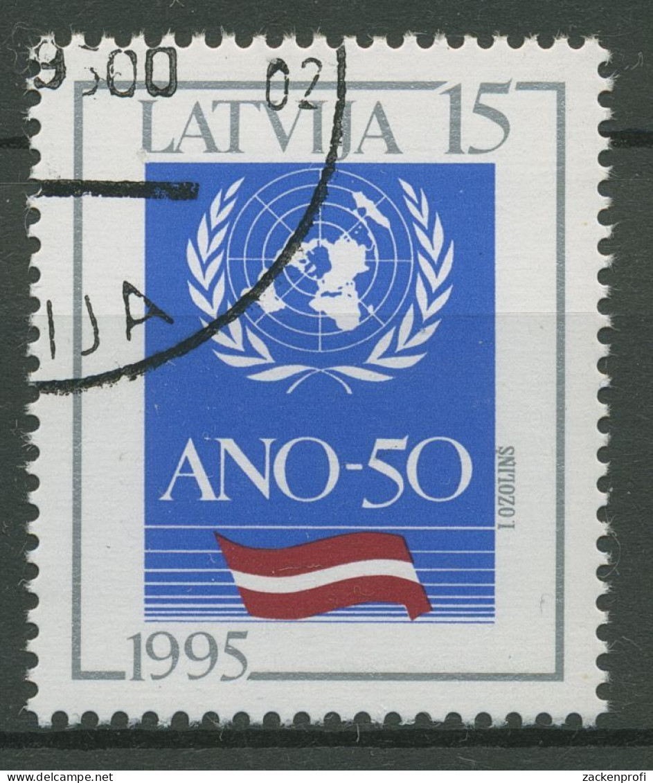 Lettland 1995 50 Jahre Vereinte Nationen UNO 394 Gestempelt - Lettland