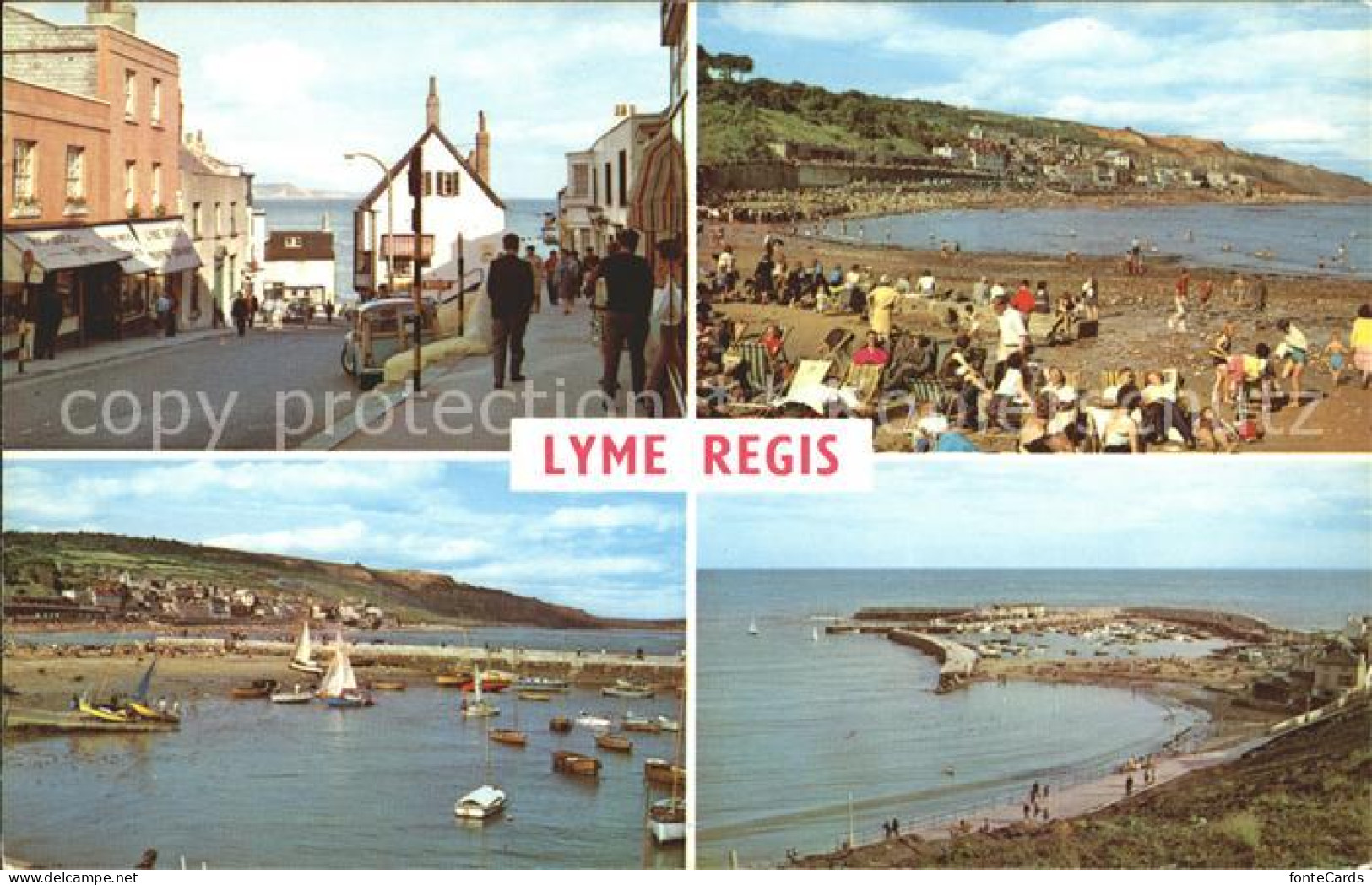 11732649 Lyme Regis Broad Street Beach Marine Parade Harbour The Cobb  - Andere & Zonder Classificatie