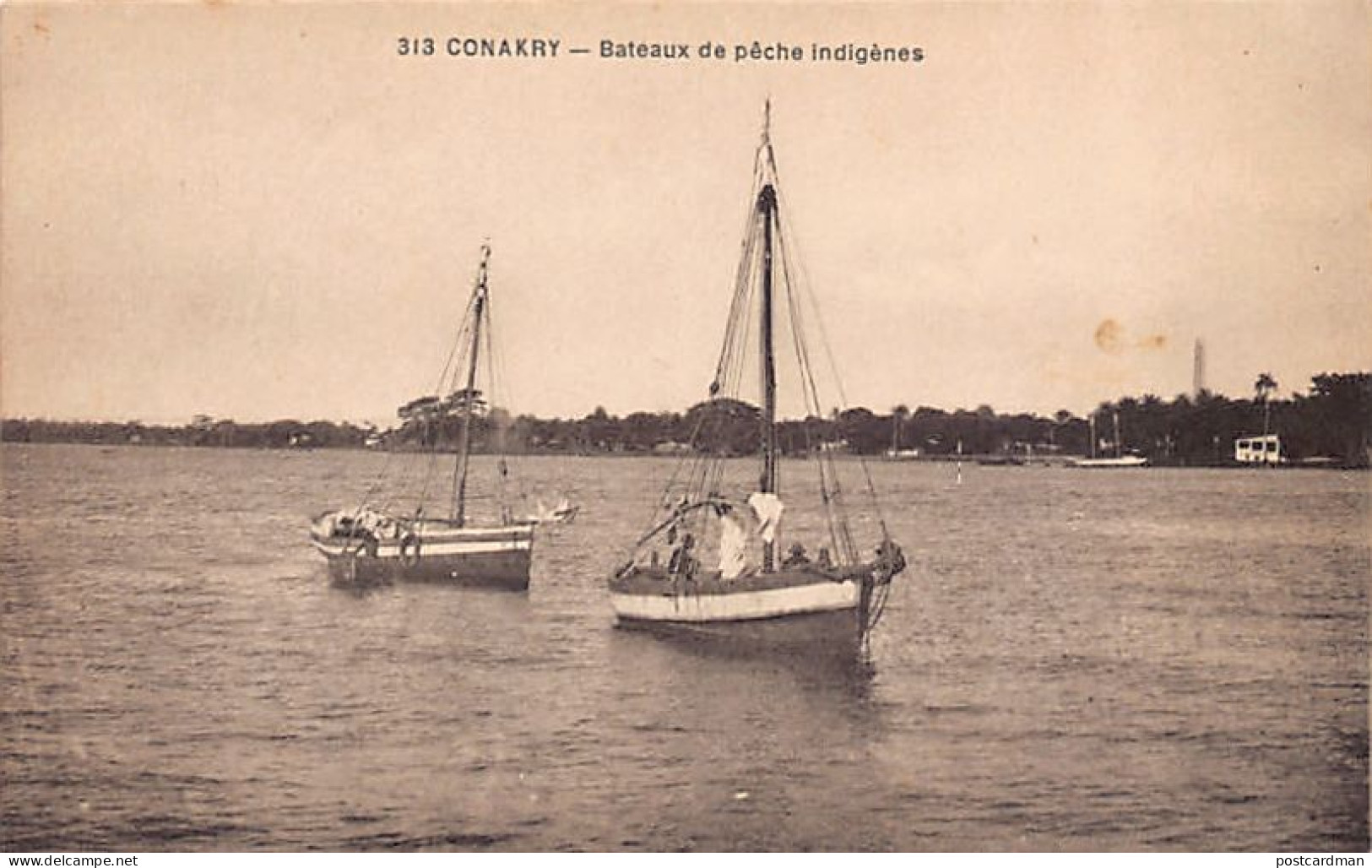 Guinée - CONAKRY - Bateaux De Pêches Indigènes - Ed. E. Habkouk 313 - Guinée