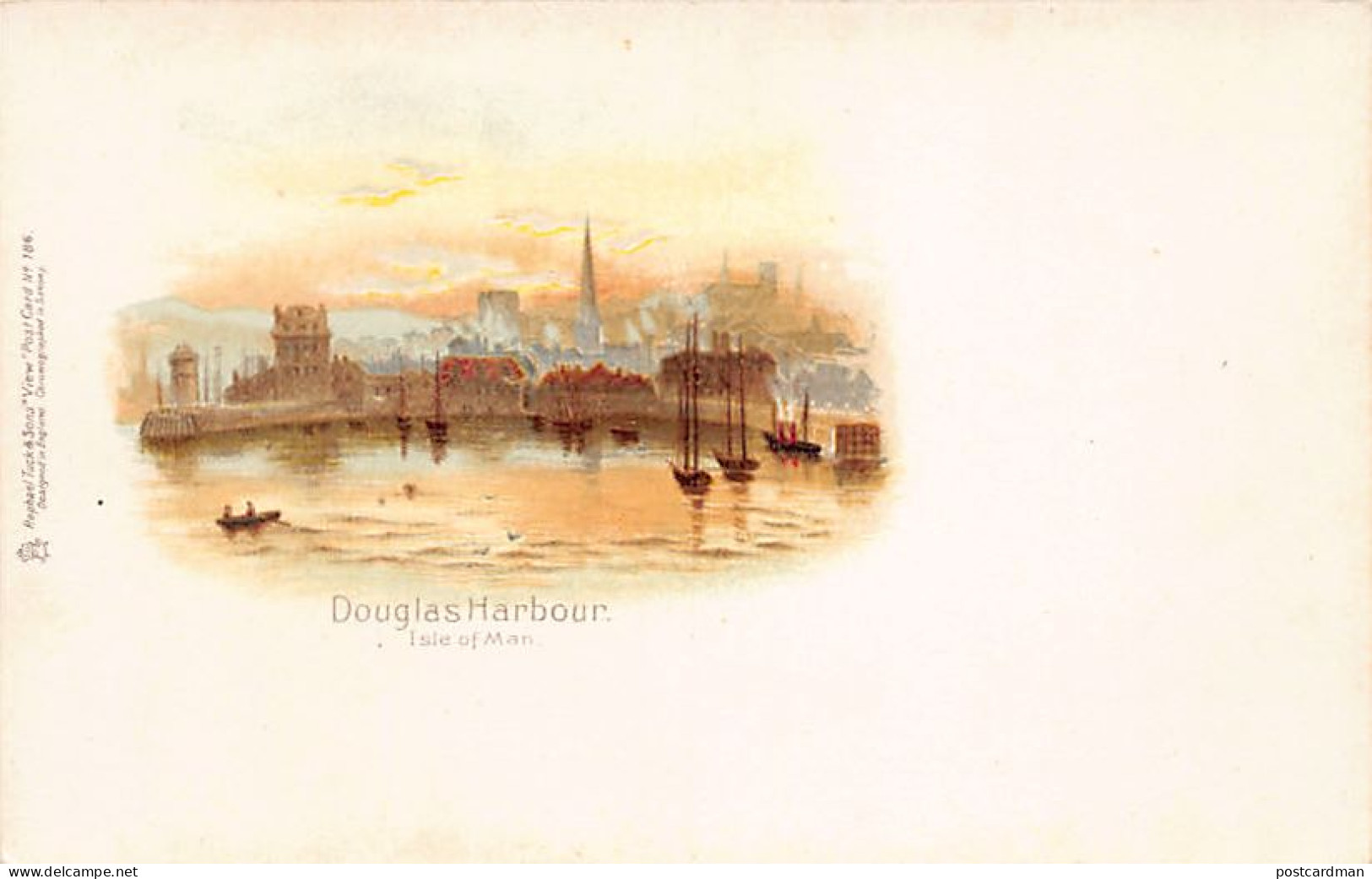 Isle Of Man - Douglas Harbour - Publ. Raphael Tuck & Sons 186 - Isola Di Man (dell'uomo)
