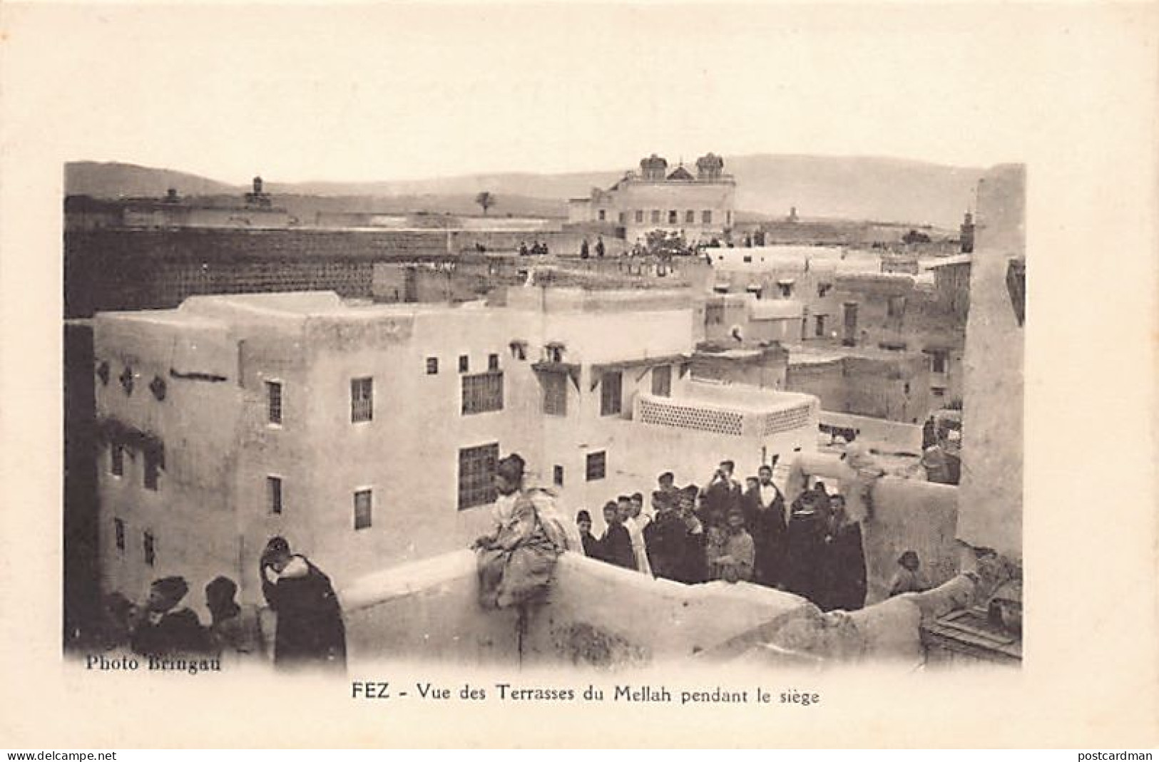 JUDAICA - Maroc - FEZ - Vue Des Terrasses Du Mellah, Quartier Juif, Pendant Le Siège - - Morocco - FEZ - View Of The Mel - Judaisme